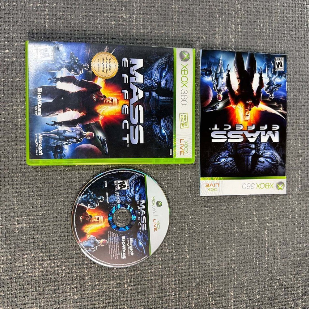 Microsoft Mass Effect Xbox 360 Game CIB 2007 NTSC BioWare RPG 882224355254